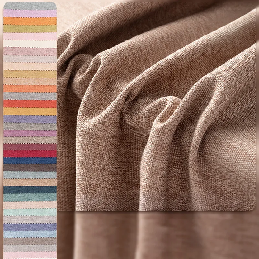 नकली लिनन पर्दा कपड़ा असंख्य लाभ