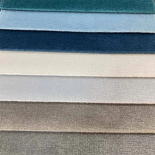 सादा ठोस सेनील सोफा फैब्रिक