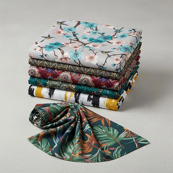 पॉलिएस्टर विस्कोस मुद्रित अस्तर कपड़ा पॉलिएस्टर विस्कोस मुद्रित अस्तर कपड़ा