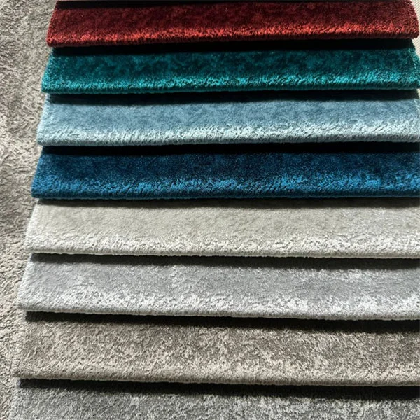 चमकदार मखमली सोफ़ा कपड़ा